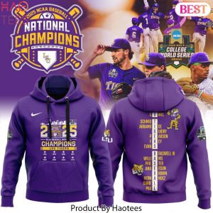 2025 LSU Tigers 2025 NCAA Division National Champions Design Hoodie