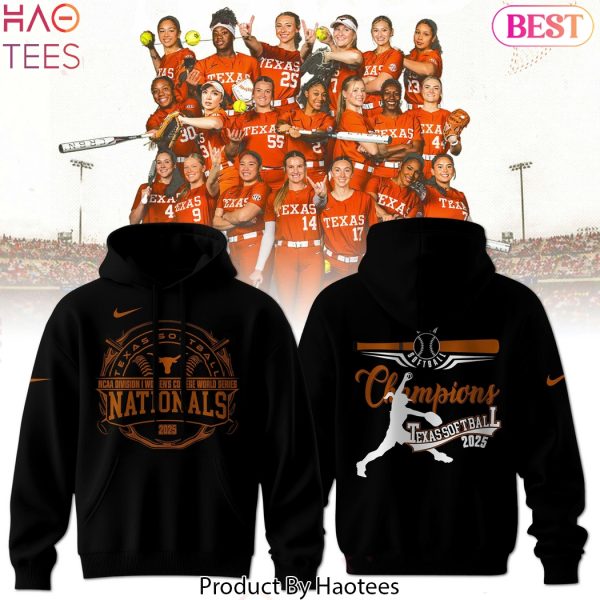 2025 National Champions Texas Longhorns Softball Design Hoodie