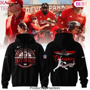 2025 National Champions Texas Tech Red Raiders Softball Design Hoodie – Black