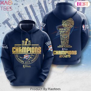 2025 Oklahoma City Thunder NBA Champions Design Hoodie