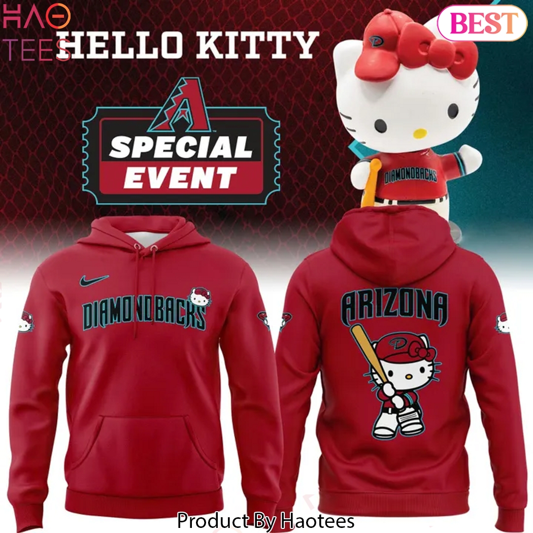 Arizona Diamondbacks Sweet Style Kitty Charm Design Hoodie Arizona Diamondbacks Sweet Style Kitty Charm Design Hoodie