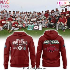 Arkansas Razorbacks Baseball College World Series 2025 Omahogs Design Hoodie