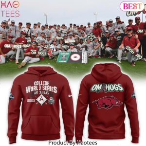 Arkansas Razorbacks College World Series 2025 Omahogs Design Hoodie