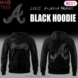 Atlanta Braves Back In Black 2025 Hoodie