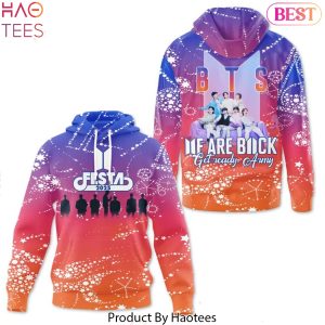 BTS Festa 2025 We Are Back get Ready Army Design Hoodie