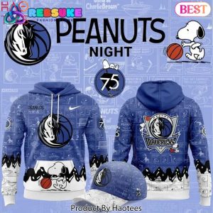 Dallas Mavericks x 75th Anniversary Of Peanuts Design Hoodie