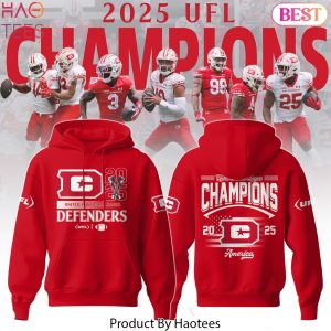 DC Defenders 2025 United Football League Champions Hoodie