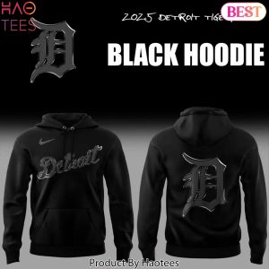Detroit Tigers Back In Black 2025 Hoodie