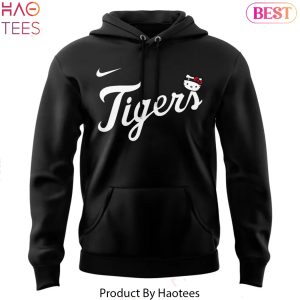 Detroit Tigers Kitty 2025 Design Black Hoodie