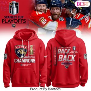 Florida Panthers 2025 Stanley Cup Back To Back Champions Design Hoodie