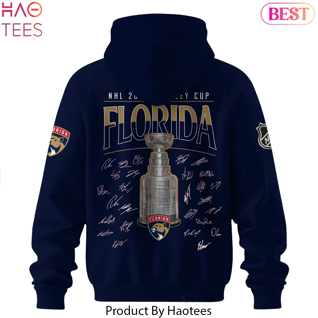 Florida Panthers Champion NHL Stanley Cup 2025 Signature Design Hoodie Florida Panthers Champion NHL Stanley Cup 2025 Signature Design Hoodie