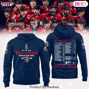 Florida Panthers Stanley Cup Final 2025 Design Hoodie – Blue