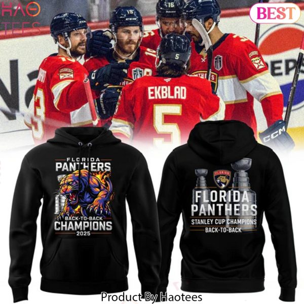 Florida Panthers Stanley Cup Final Champions Back-To-Back Design Hoodie