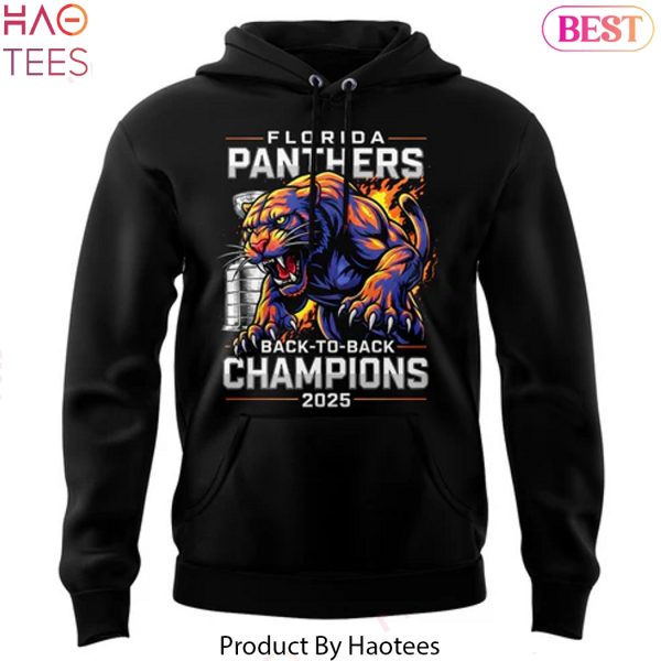 Florida Panthers Stanley Cup Final Champions Back-To-Back Design Hoodie