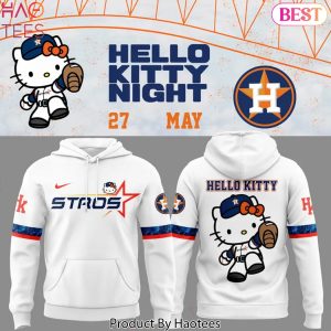 Houston Astros 2025 Hello Kitty Design Hoodie