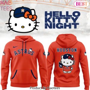 Houston Astros Hello Kitty Design Hoodie – Orange