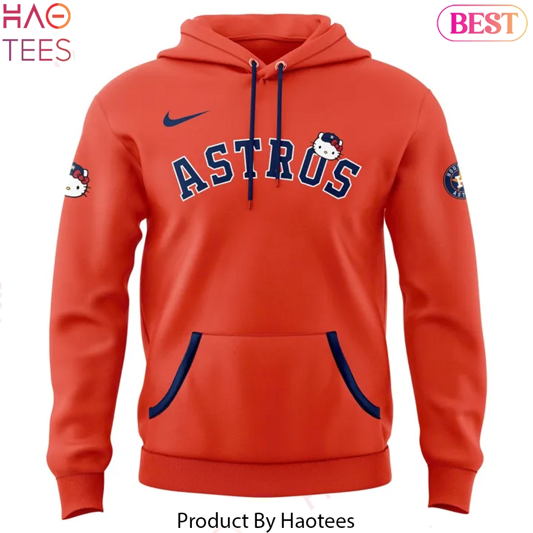 Houston Astros Hello Kitty Design Hoodie - Orange Houston Astros Hello Kitty Design Hoodie - Orange