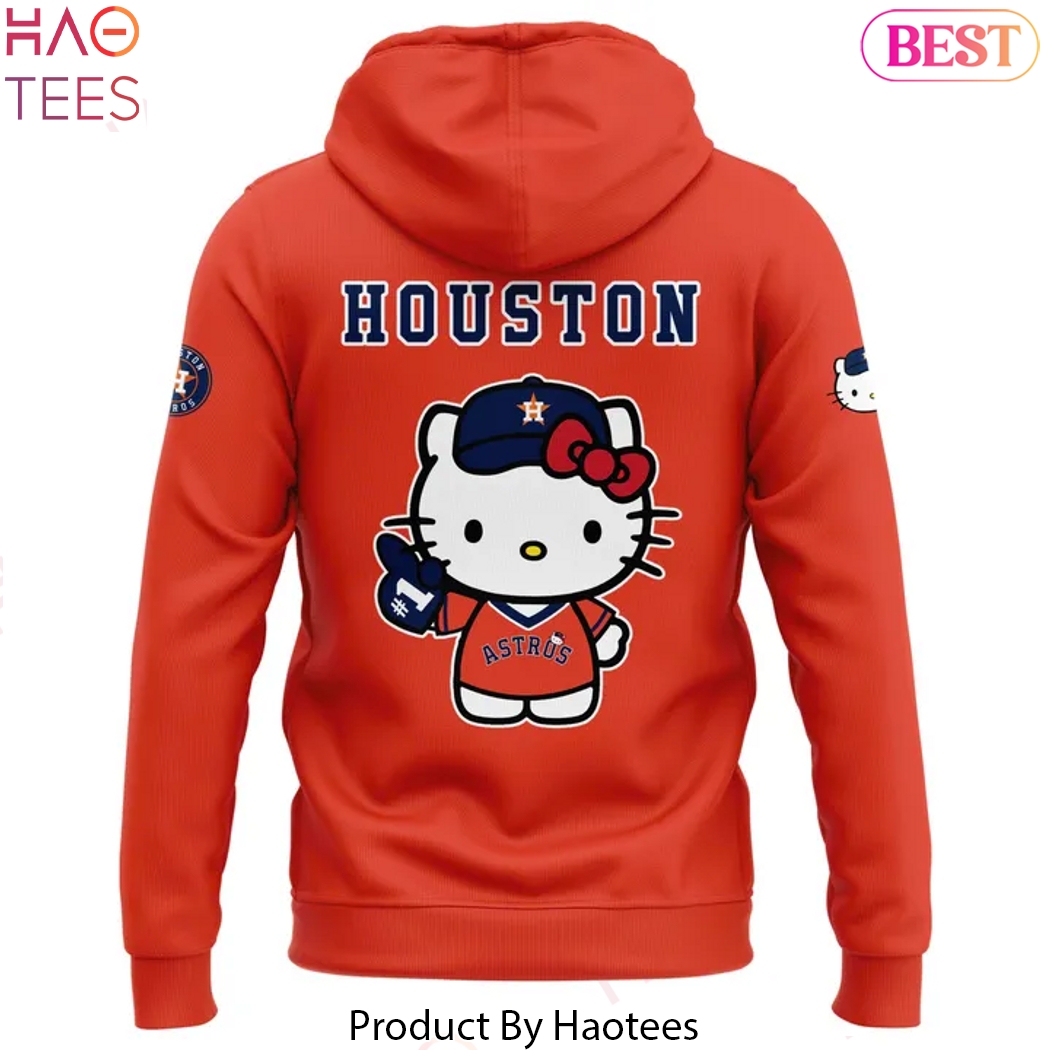 Houston Astros Hello Kitty Design Hoodie - Orange Houston Astros Hello Kitty Design Hoodie - Orange