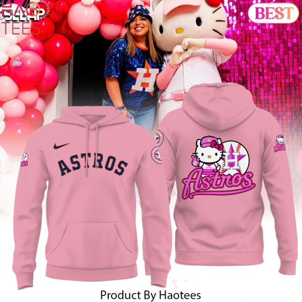 Houston Astros Kitty Charm Design Hoodie – Pink
