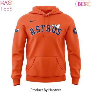 Houston Astros Peanuts Snoopy Design Hoodie – Orange