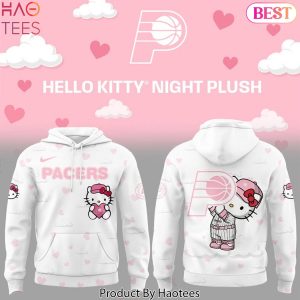 Indiana Pacers Hello Kitty Night Plush Design Hoodie