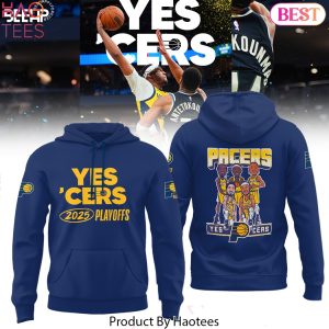 Indiana Pacers Yes Cers 2025 Playoffs Design Hoodie – Blue