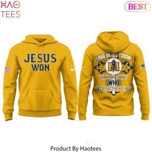 Jesus Won Murray State Racers I Can Do All Things Through Christ Streng Thens Me Design Hoodie – Gold