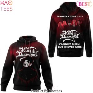 King Diamond European Tour 2025 Candles Burn But I Never Fade Design Hoodie