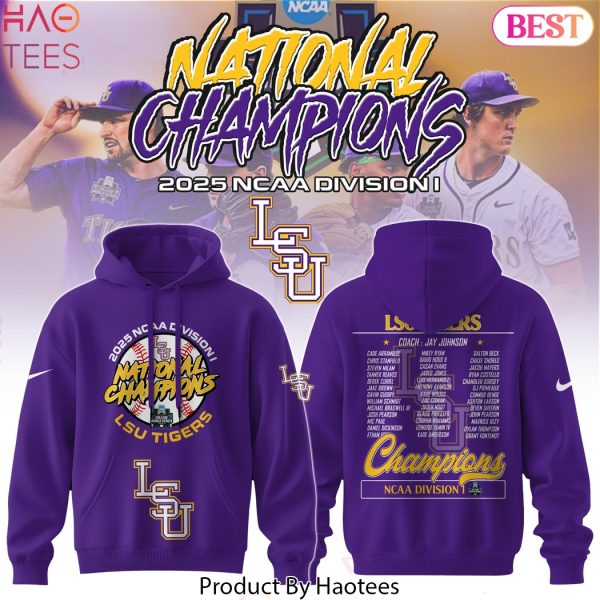 LSU Tigers 2025 NCAA Division National Champions Design Hoodie