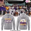 LSU Tigers Baseball 2025 NCAA Baseball Men College 8x World Series Champions Design Hoodie – Grey