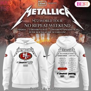 M72 World Tour Metallica x San Francisco 49ers Design Hoodie – White
