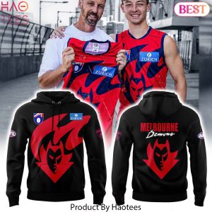 Melbourne Demons 2025 Black Design Hoodie