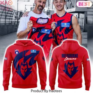 Melbourne Demons 2025 Red Design Hoodie