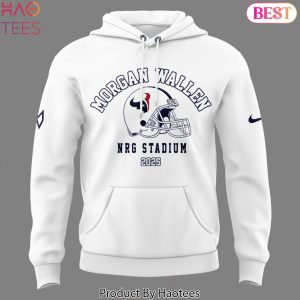 Morgan Wallen x Houston Texans Im The Problem Tour 2025 Design Hoodie – White