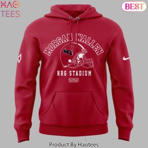 Morgan Wallen x Houston Texans NRG Stadium 2025 Tour Design Hoodie