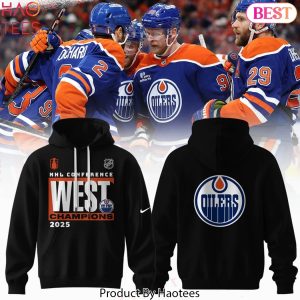 NHL Edmonton Oilers 2025 Western Conference Champions Design Hoodie