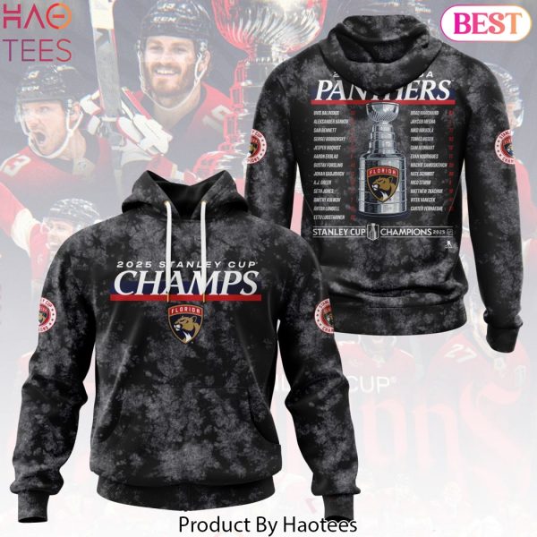 NHL Florida Panthers 2025 Stanley Cup Champions Design Hoodie