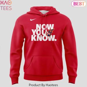 Now You Know Indiana Fever Red Design Hoodie