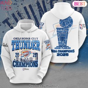 Oklahoma City Thunder 2025 Champions Finals Design Hoodie