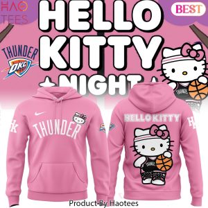 Oklahoma City Thunder 2025 Hello Kitty Hoodie