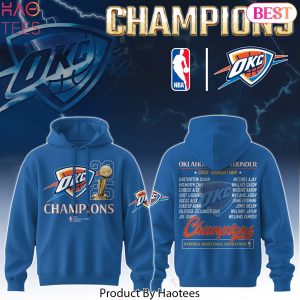 Oklahoma City Thunder Champion National Basketball Association Design Hoodie