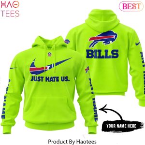 Personalized Buffalo Bills Just Hate Us Hoodie