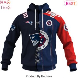Personalized New England Revolution x New England Patriots Design Hoodie
