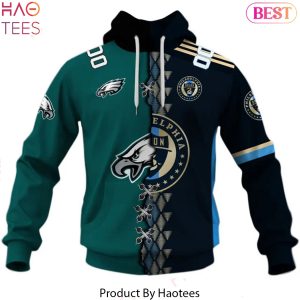 Personalized Philadelphia Union x Philadelphia Eagles Design Hoodie