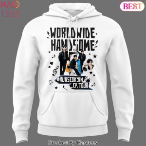Runseokjin EP Tour 2025 Worldwide Handsome Run Jin BTS The First Tour Design Hoodie – White
