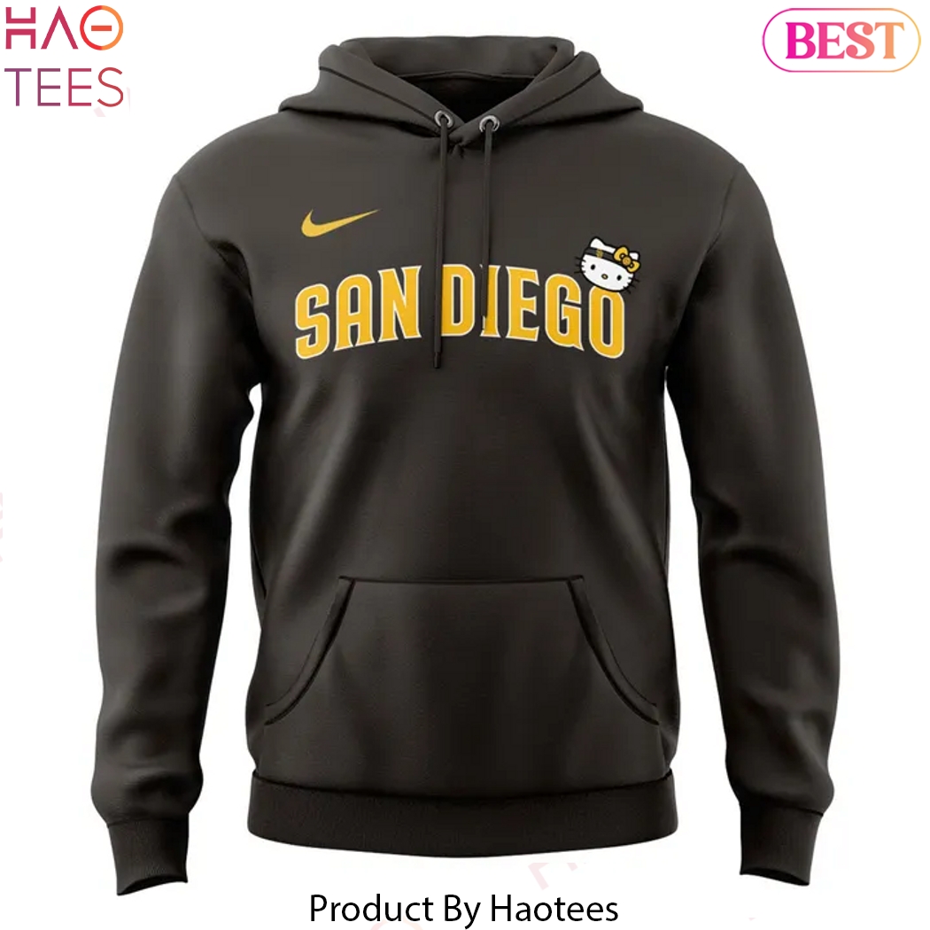 San Diego Padres Hello Kitty Design Hoodie San Diego Padres Hello Kitty Design Hoodie