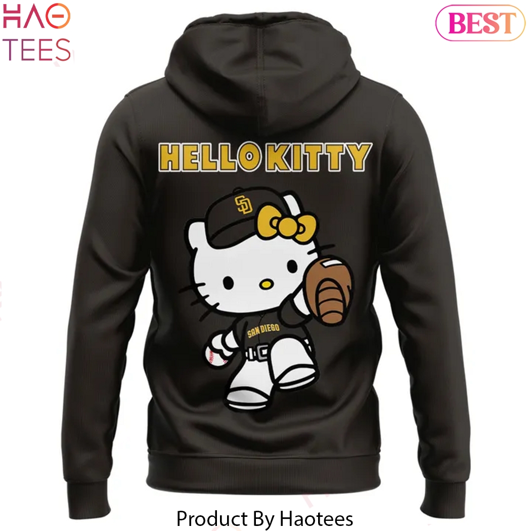 San Diego Padres Hello Kitty Design Hoodie San Diego Padres Hello Kitty Design Hoodie