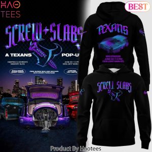Screw Slabs H-Town Screwston DJ Screw x Houston Texans 2025 Design Hoodie