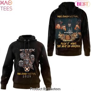 Static-X Reload Festival 2025 Push It Make The Beat Go Harder Design Hoodie