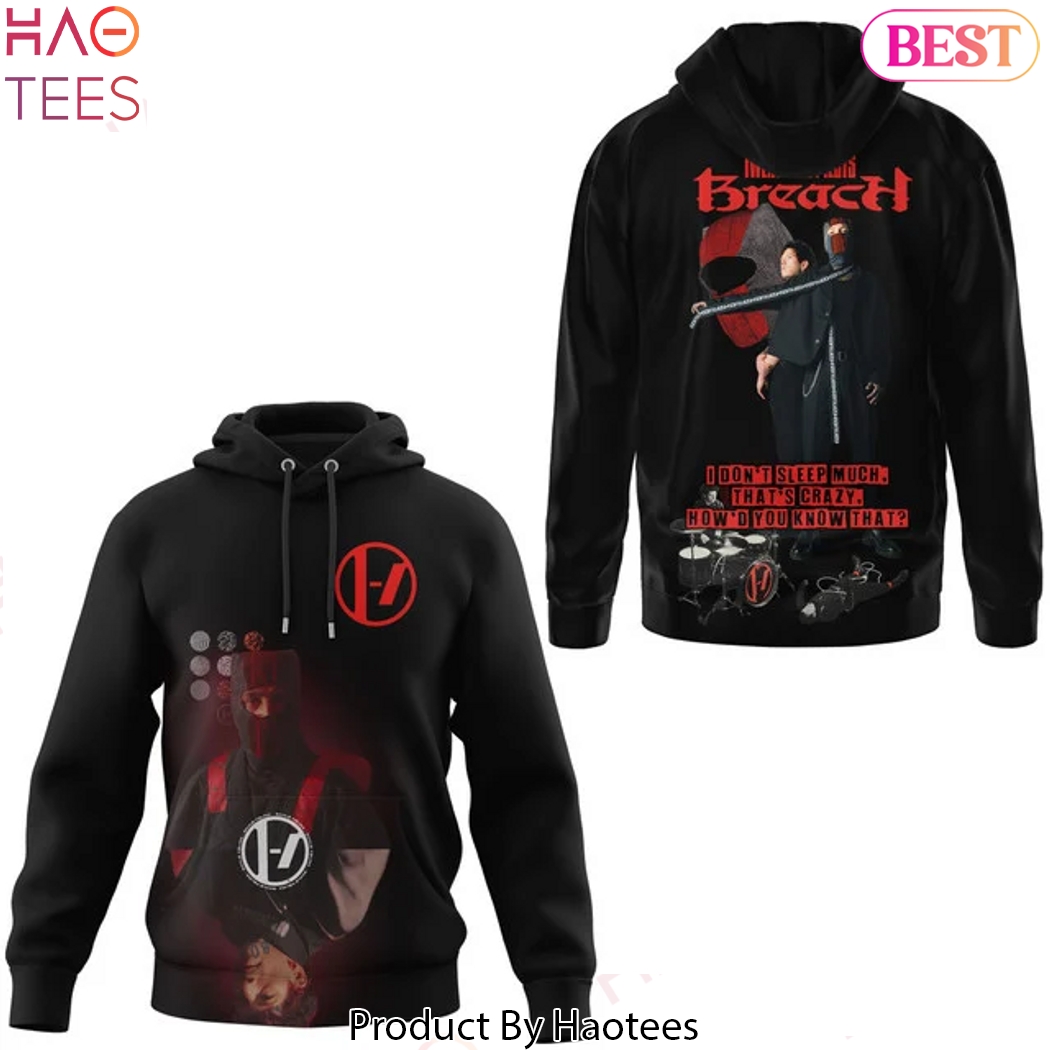 Twenty One Pilots Breach Black Design Hoodie Twenty One Pilots Breach Black Design Hoodie